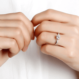 Bague Nœud du Destin En Argent Sterling 925 - Diamant Moissanite 1 Carat 💎