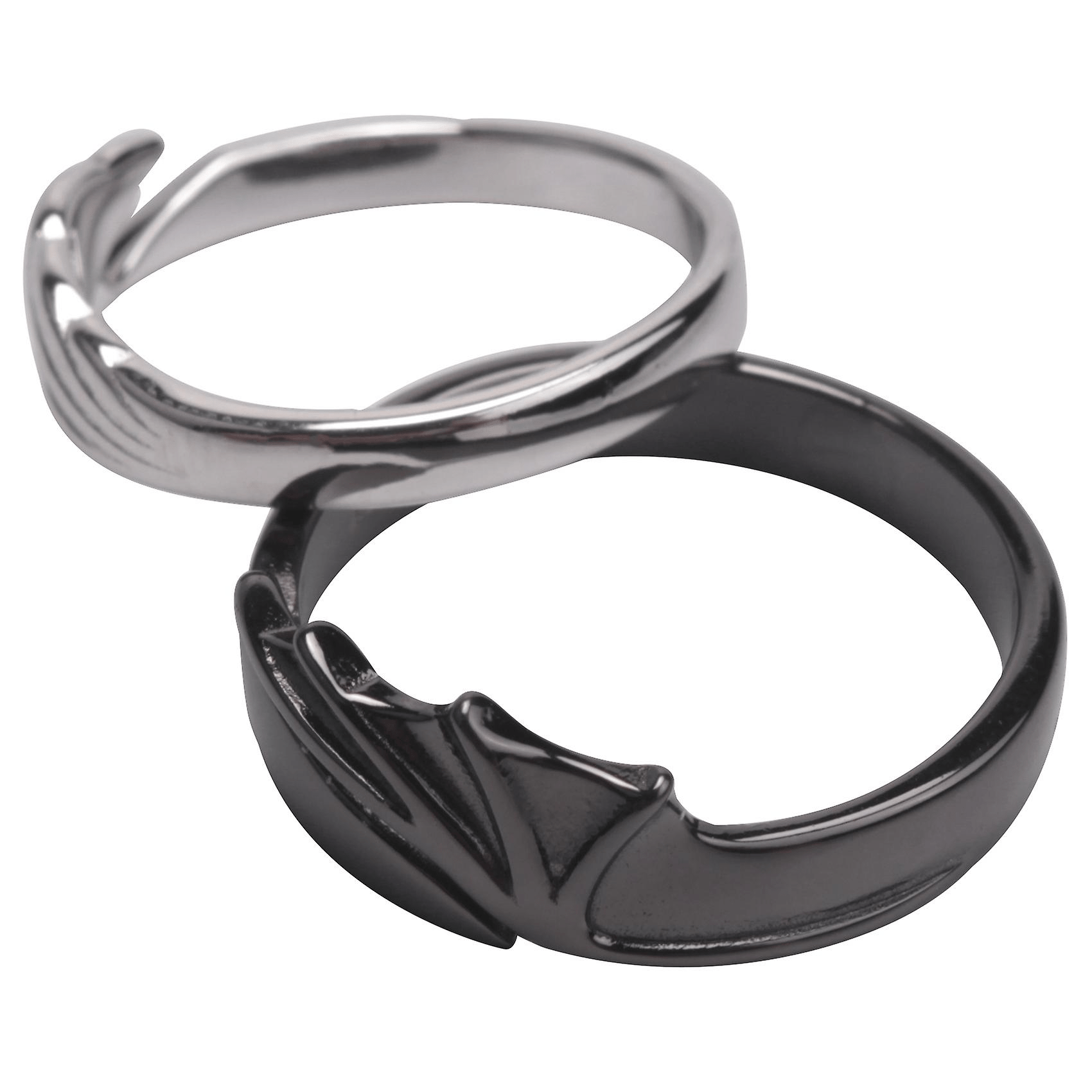 Bagues de promesse Ange et Démon 🕊️ ☯︎ 🦇