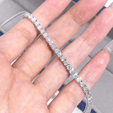 Bracelet Léonora Lapis en Argent sterling 925 - Diamant Moissanite 1 Carat 💎