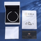 Bracelet Léonora Lapis en Argent sterling 925 - Diamant Moissanite 1 Carat 💎