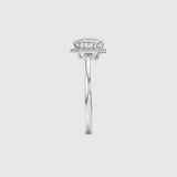 Bague Cristal Hexagonal - Diamant Moissanite💎