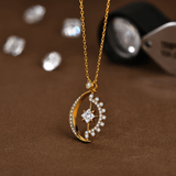 Collier Or Rayon d’Hélios 18ct - Diamant Moissanite 1 Carats💎Loriele™