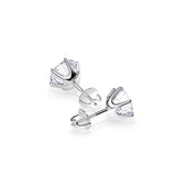 Boucles d'oreilles Clous d'Hermès à Vis - Diamant Moissanite 1 Carat 💎