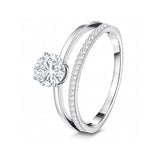 Bague loriele Lia Dualis - Diamant Moissanite💎
