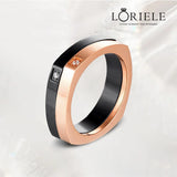 Bague Carrée Nuance Nocturne - Pierre moissanite 1 Carat 💎