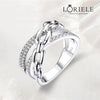 Bague Freya Chaînée en Argent Sterling 925