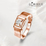 Bague Ishtar Bellona Métal Or Rose - Diamant Moissanite 1 Carat 💎