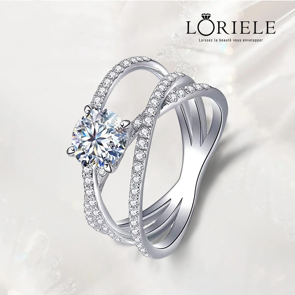 Bague Solitaire Kirin Palace en Argent Sterling 925 - Diamant Moissanite 1 Carat 💎