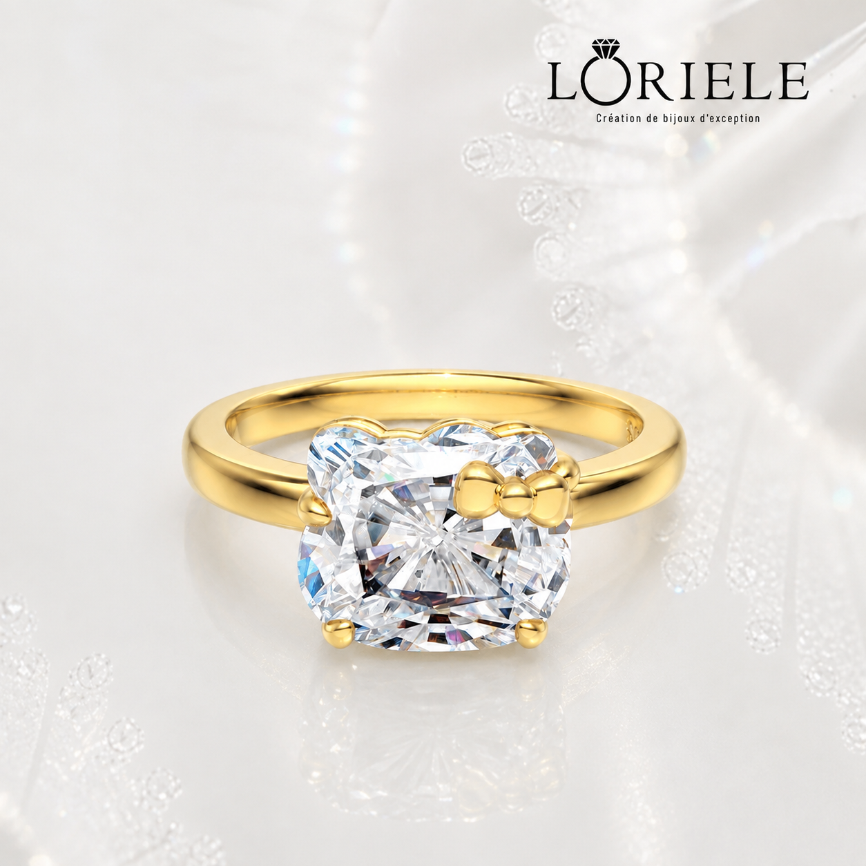 Bague Kitten kitty's 🐱- Diamant Moissanite💎