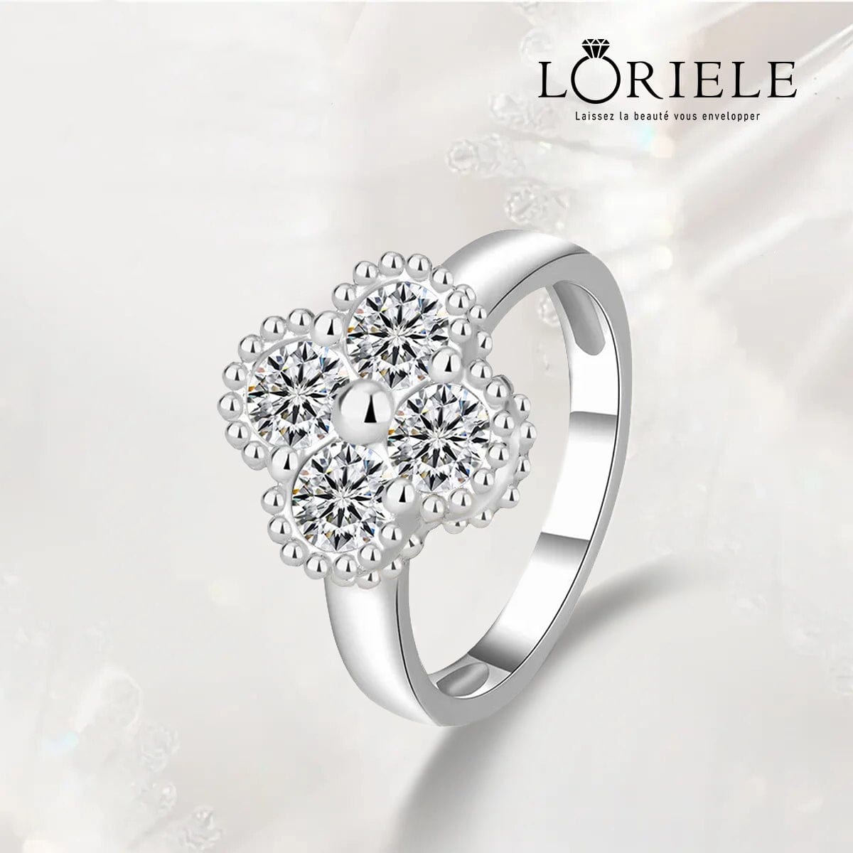 💍Bague Clover édition - Diamant Moissanite 1 Carats💎Loriele™