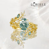 Bague Nymphes Aphrodite - Moissanite Jaspe 💎🌿