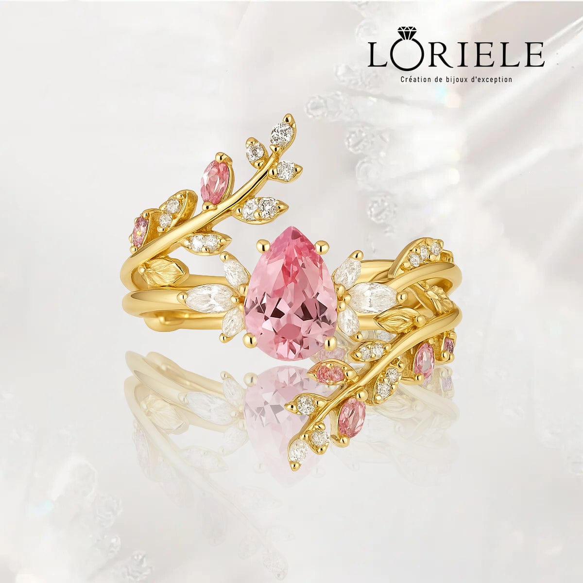 Bague Nymphes Elizabeth - Moissanite Agate 💎🌿