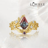 Bague Nymphes Flesch Shaped - Moissanite Bleu 1 carat 💎🌿