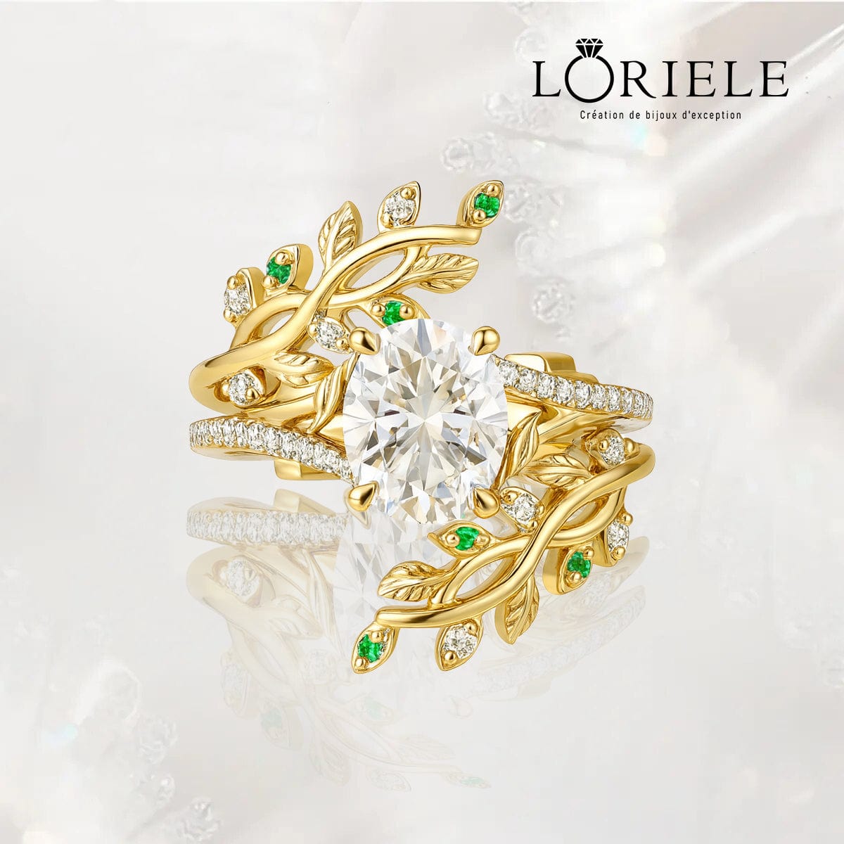 Bague Nymphes Lillian - Diamant Moissanite 💎🌿