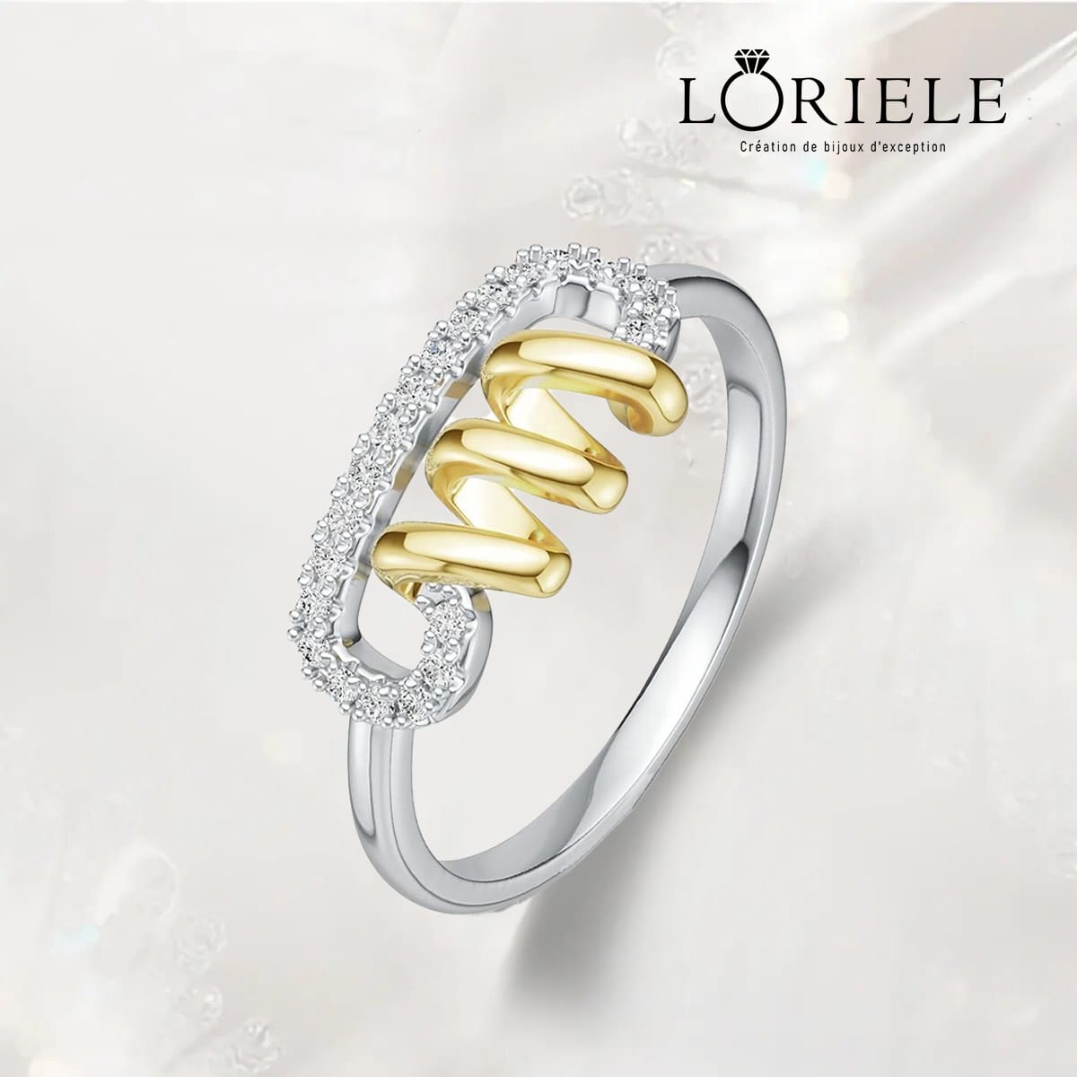 Bague Pin Twistid 💫 - Diamant Moissanite💎