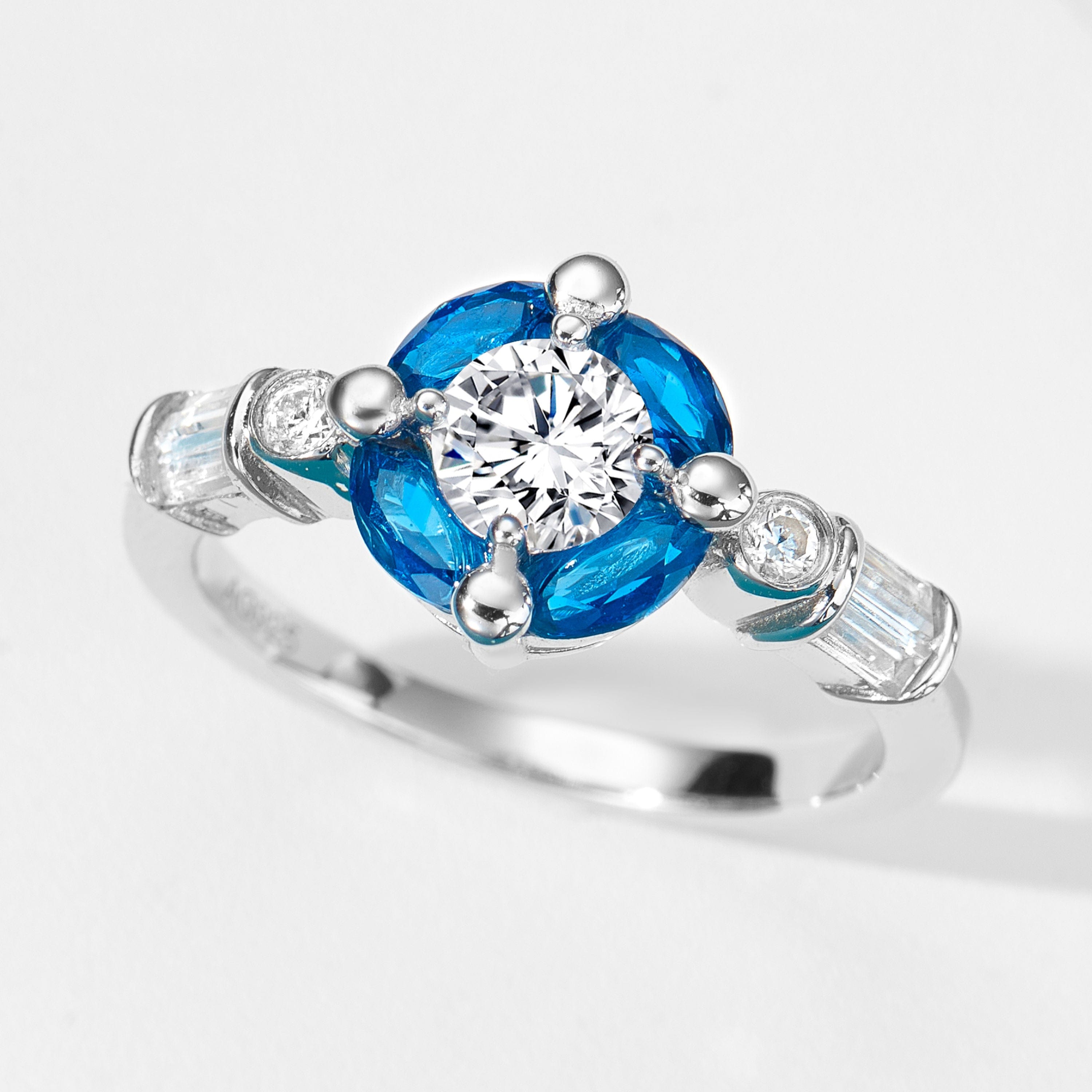 Bague Flot Marine - Diamant Moissanite💎