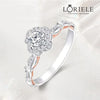 Bague Rose éclat Djamila en Argent Sterling 925 - Diamant Moissanite 1 Carat 💎