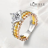 Bague Gloria Impériale en Acier inoxydable - Diamant Moissanite 1 Carat 💎