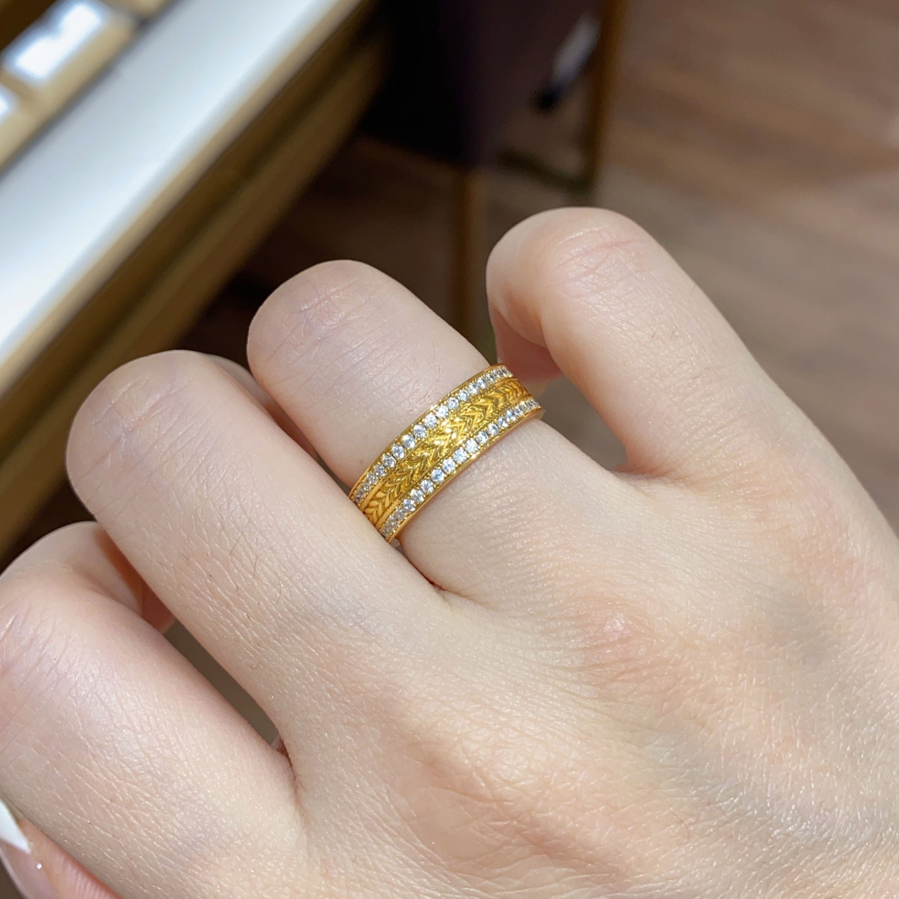 Bague Tresse d'isis - Diamant Moissanite💎