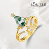 Bague Bal d’Orphée Plaqué Or 18ct - Malachite naturelle ❇️