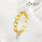 Bague Ajustable en maillons d'ore - LORIELE
