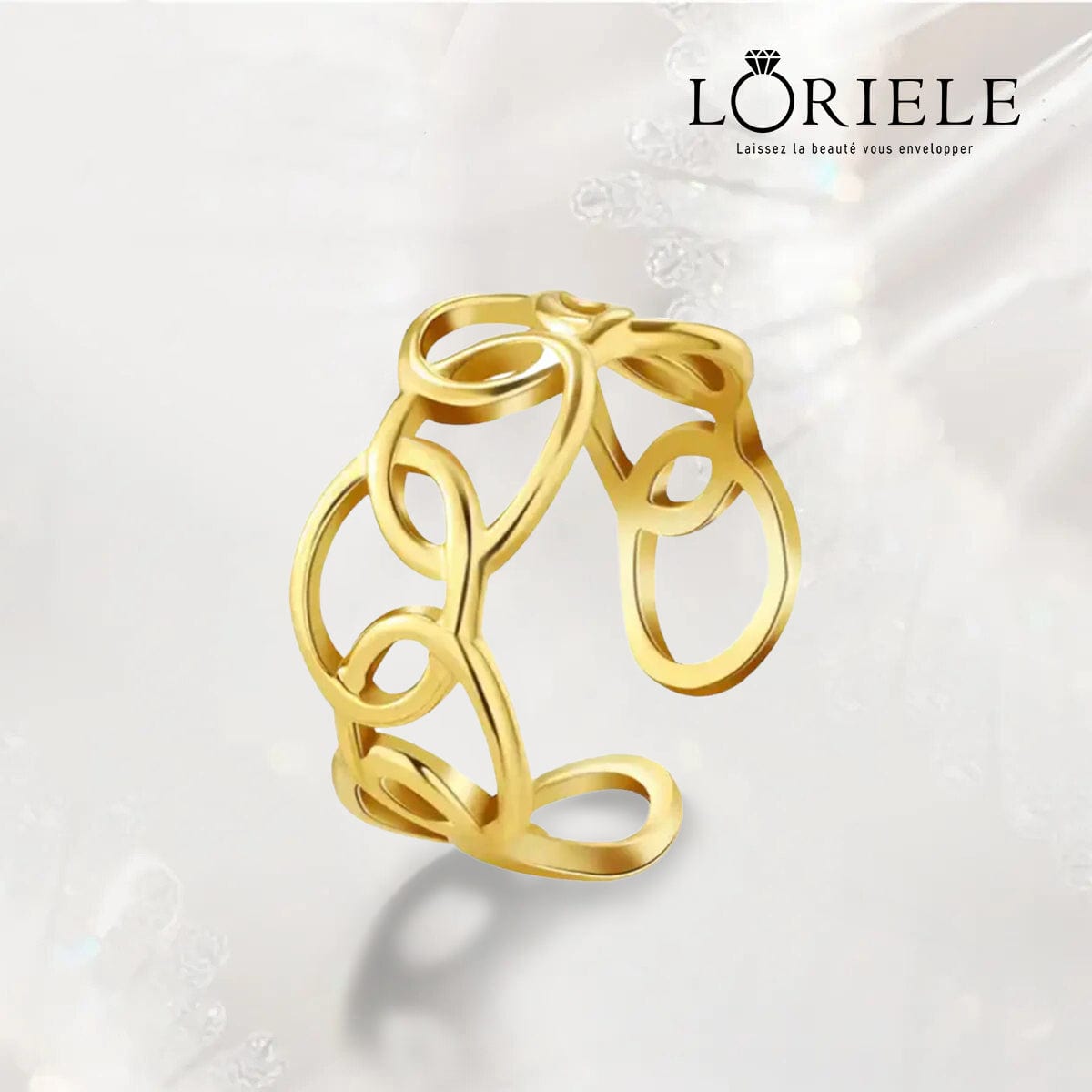 Bague Ajustable Entrelacé Swirl - LORIELE