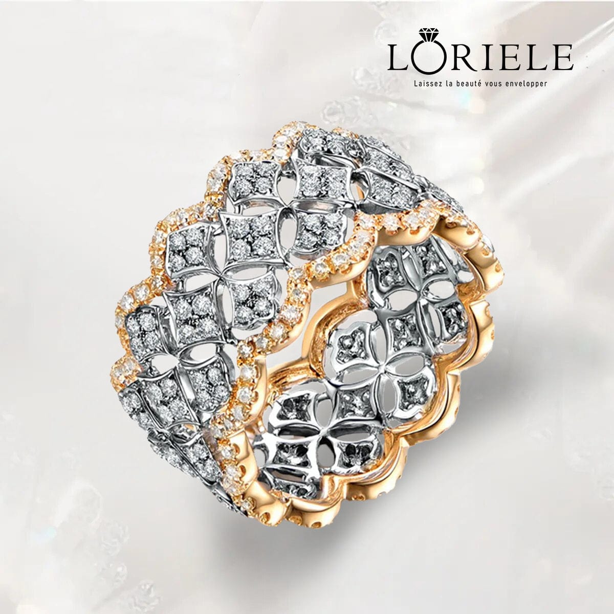 Anneau hallebarde Nérée en Argent Sterling 925- Sertie Diamant Zircon💎