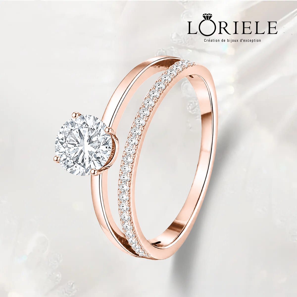 Bague loriele Lia Dualis - Diamant Moissanite💎