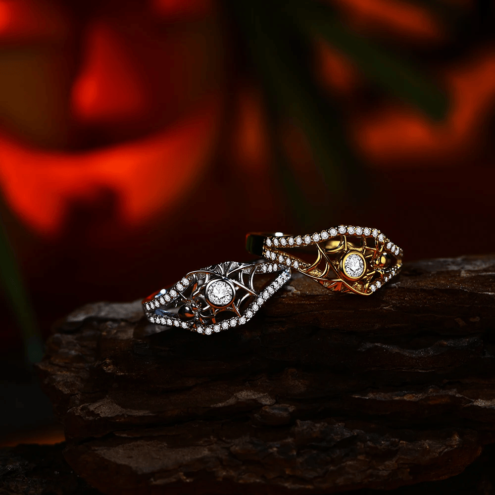 Bague LORIELE - La Tisseuse d’Or - Diamant Moissanite 1 Carat 💎