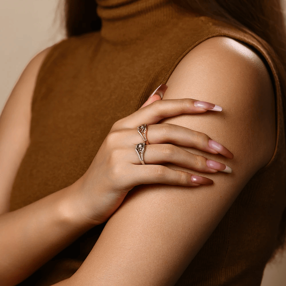 Bague LORIELE - La Tisseuse d’Or - Diamant Moissanite 1 Carat 💎