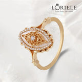 Bague Duchesse d’Albion Plaqué Or 18ct - Moissanite 0.5 Carat 💎