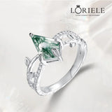 Bague Velours de Silvine Argent sterling 925 - Malachite naturelle ❇️