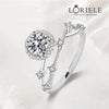 Bague Solitaire Constellation En Argent Sterling 925 - Diamant Moissanite 1 Carat 💎