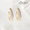 Boucles d'oreilles créoles à trois anneaux en Or 18 Carats✨