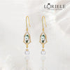 Boucles d'oreilles charme Léontine Plaqué Or Jaune - Malachite Naturelles ❇️