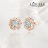 Boucles d'oreilles Rose des Sables Or Rose 18ct- Diamant Moissanite 1 Carat 💎