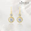 Boucles d'oreilles Éclat Royal Plaqué Or 18cts - Diamant Moissanite 1 Carat 💎