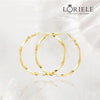 Boucles d'oreilles Créole Twist Plaqué Or 18 Carats - Loriele™