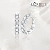 Boucles d'oreilles Créoles Cléa Cristal - Diamant Moissanite 1 Carat 💎