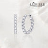 Boucles d'oreilles Créoles Diane Cristalline - Diamant Moissanite 1 Carat 💎