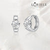 Boucles d'oreilles Créoles à Solitaire- Diamant Moissanite💎