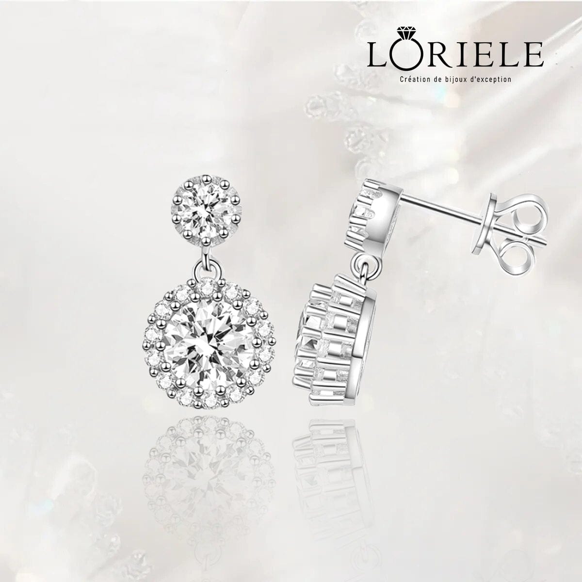 Boucles d'oreilles Duo Lilura - Diamant Moissanite💎