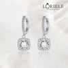 Boucles d’oreilles Halo Séléné, fermoirs à levier - Diamant Moissanite💎