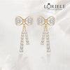 Boucles D'oreilles Nœud Papillon À La Française 🎀 Plaqué Or 18 Carats Loriele™