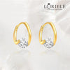 Boucles d'oreilles Chic Xmiral plaqué Or 18 Carats - Diamant 1 Carat 💎