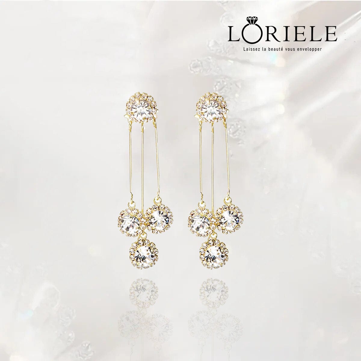 Boucles d'oreilles pétales rondes