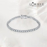 Bracelet Léonora Lapis en Argent sterling 925 - Diamant Moissanite 1 Carat 💎