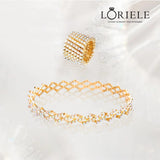 Bracelet a Bague transformable - Ilythia Tourmaline Plaqué Or 14k LORIELE 💎