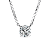Collier Éclat Stellaire en Argent Sterling 925 - Diamant Moissanite 1 Carat 💎