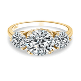 Bague 3 Pierres Serment de Thémis - Diamant Moissanite 1 Carat 💎